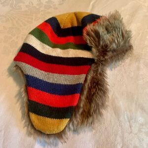 Baby Gap Fur lined toboggan with ear flaps